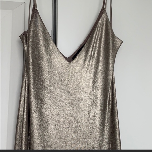 Gold Zara dress